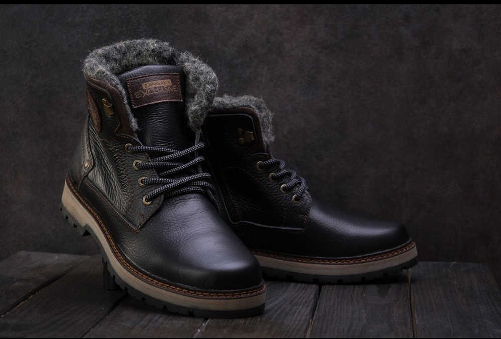 Мужские ботинки зима натуральная кожа