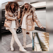 Стёганые пальто зима отличные модели