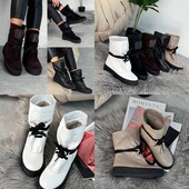 швидка відправка! Зима / демі черевики натуральна замша, шкіра!