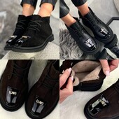 швидка відправка! Зима / демі черевики натуральна замша, шкіра!